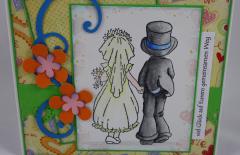 Hochzeitskarte Brautpaar 2