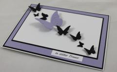 Trauer Karte Schmetterlinge lila b