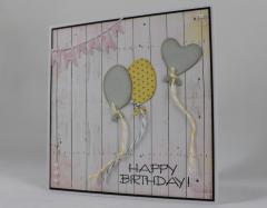 Geburtstagskarte Luftballons b