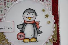 Weihnachtskarte Pinguin b