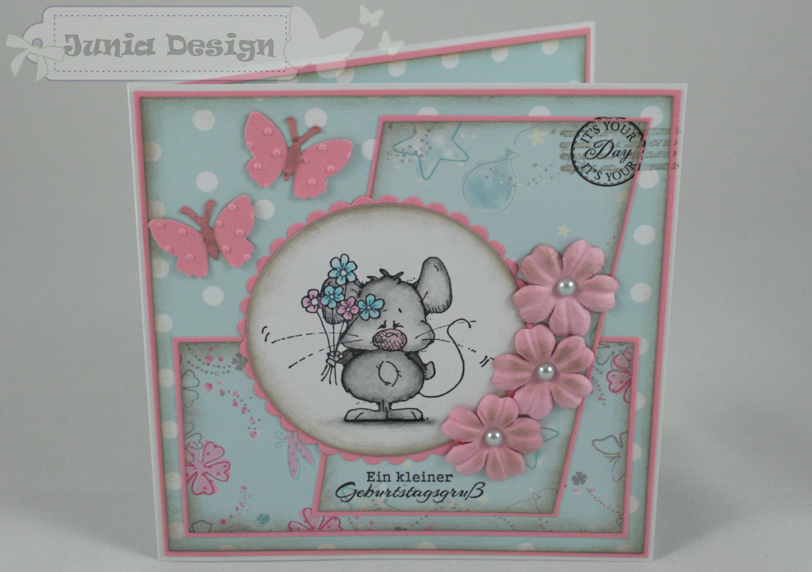 Geburtstagskarte Maus 1